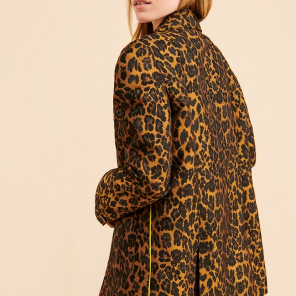 Leopard Neon Piped Blazer - For Love & Lemons - Picture 3 of 4
